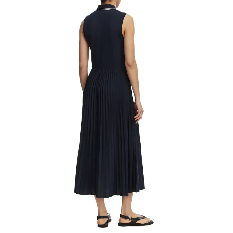 TH Vestido midi plisado sin mangas 1985