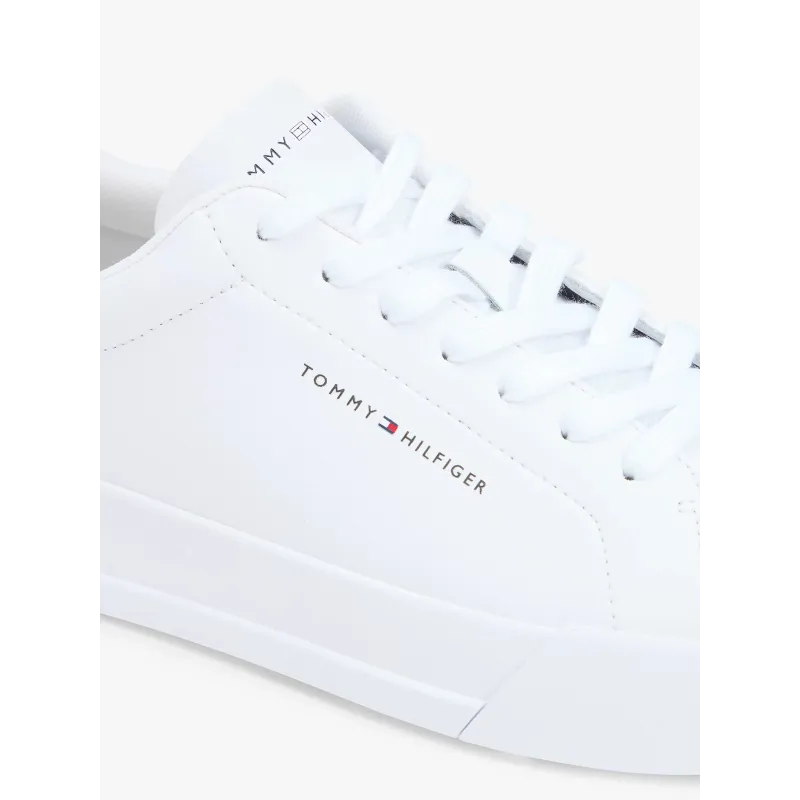 TH Zapatillas de tenis en piel con logo 