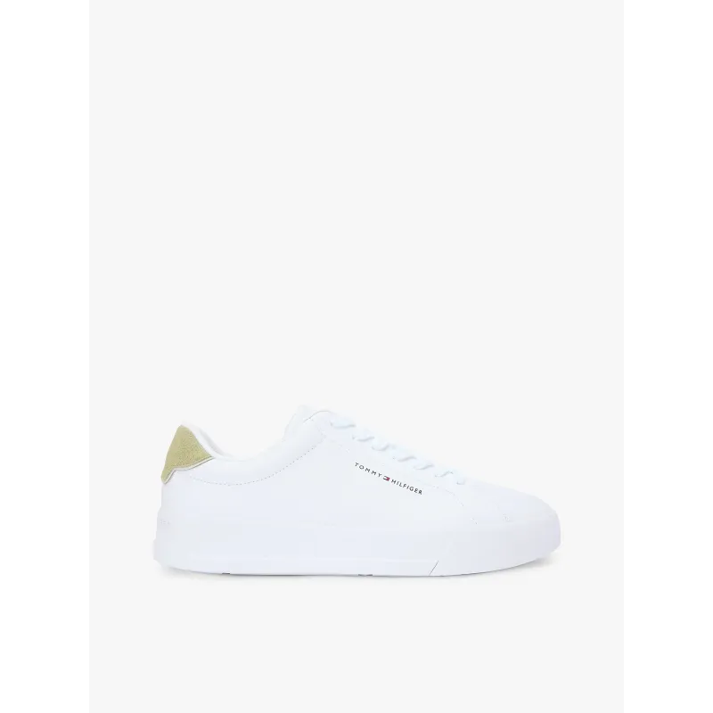 TH Zapatillas de tenis en piel con logo 
