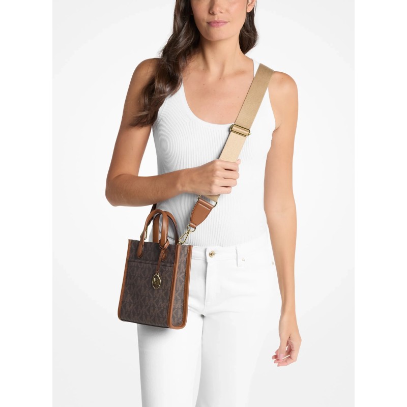 MK GIGI XS NS TOTE XBODY BROWN