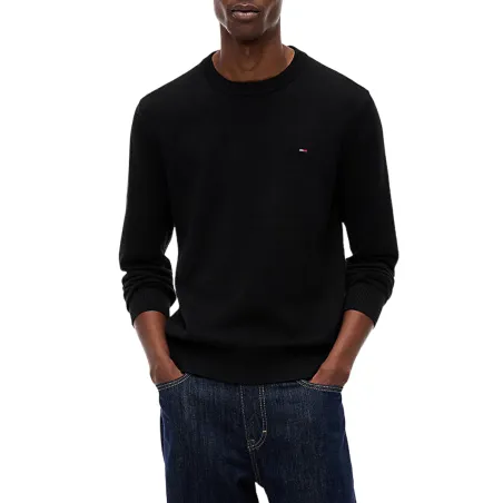 TH JERSEY SLIM LOGO BORDADO BLK