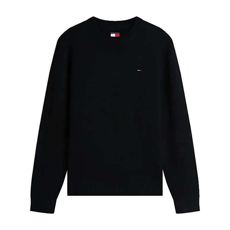 TH JERSEY SLIM LOGO BORDADO BLK