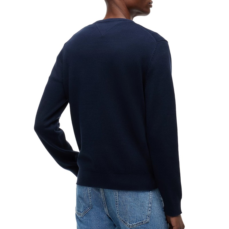 TH JERSEY SLIM LOGO BORDADO NAVY