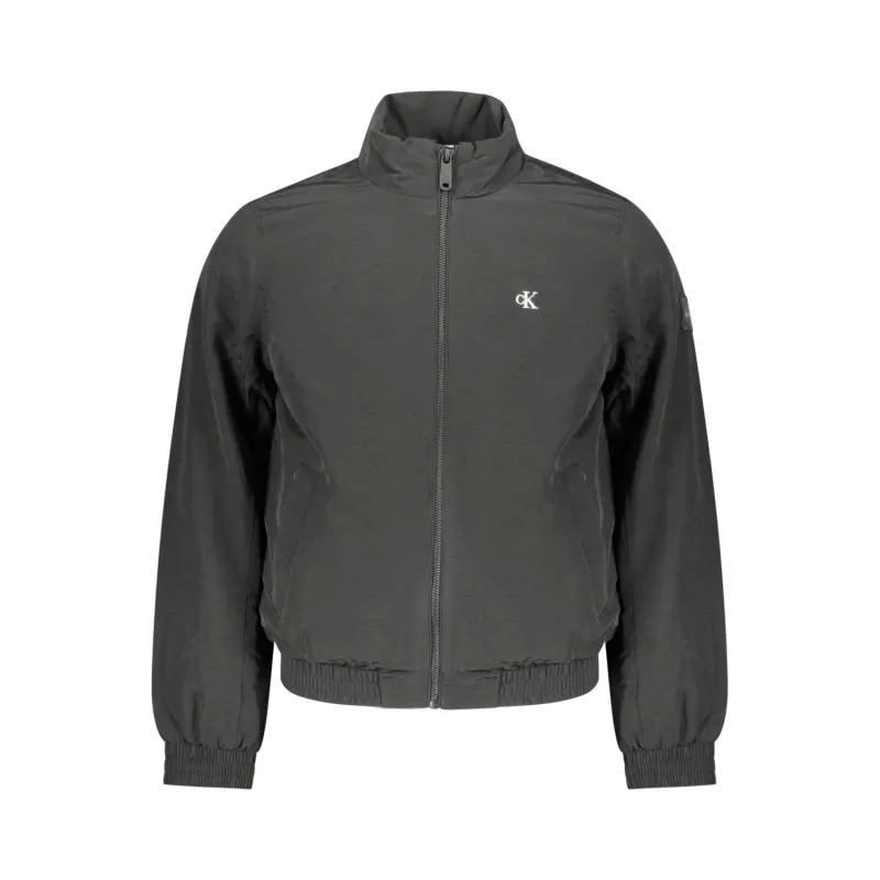 CK Chaqueta de nailon acolchada con cremallerea BLK