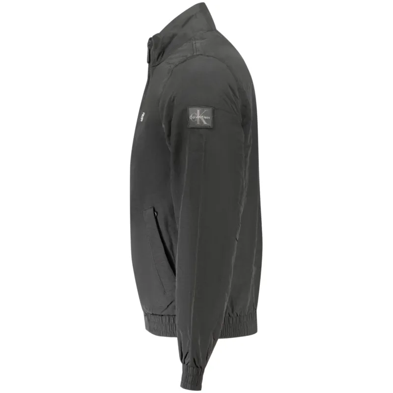 CK Chaqueta de nailon acolchada con cremallerea BLK
