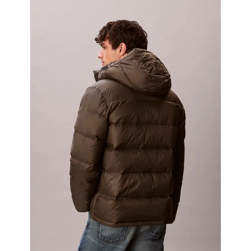 CK Chaqueta de plumas con capucha BRN