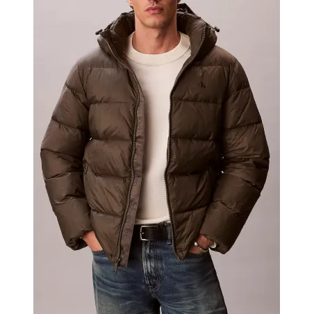 CK Chaqueta de plumas con capucha BRN