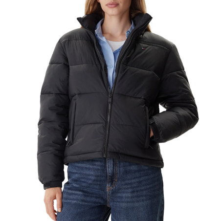TOMMY  PCKBL HOOD ESS BLK