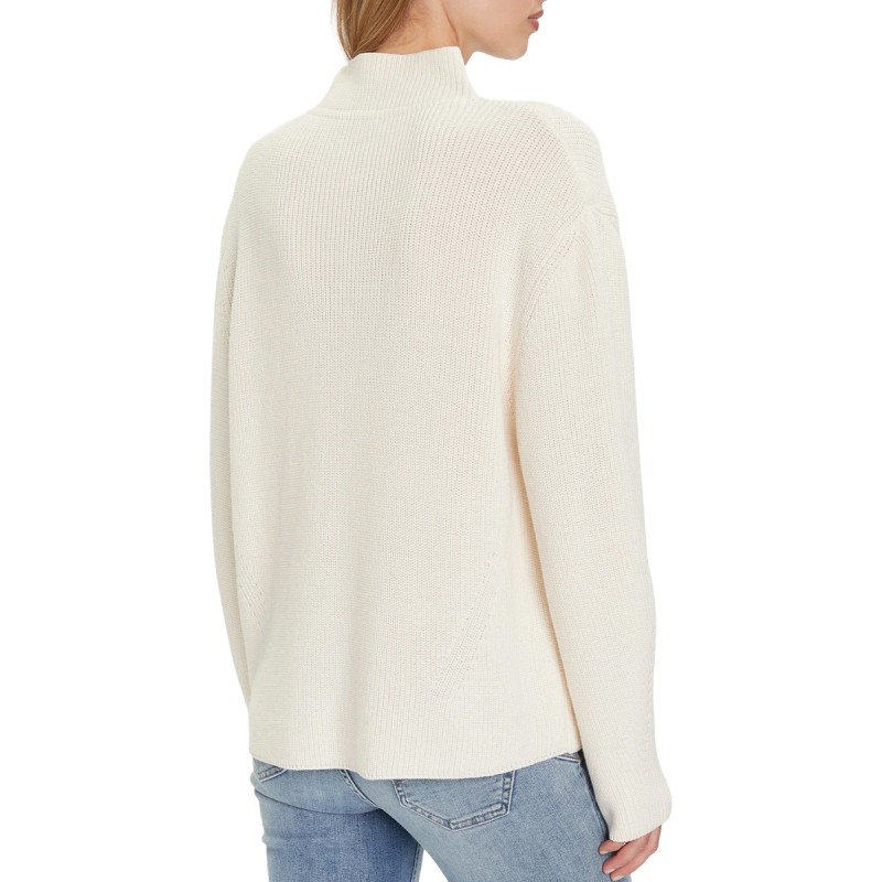 TOMMY MOCKNECK BADGE WHT