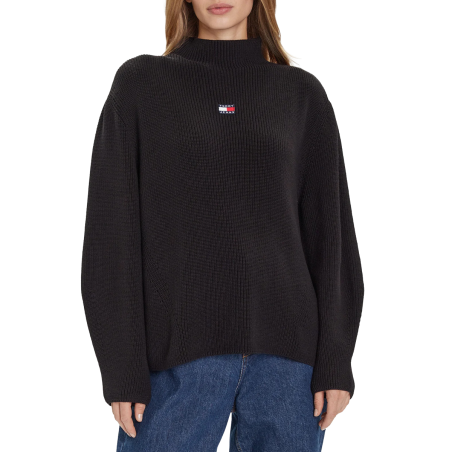 TOMMY MOCKNECK BADGE WHT