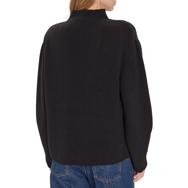 TOMMY MOCKNECK BADGE WHT